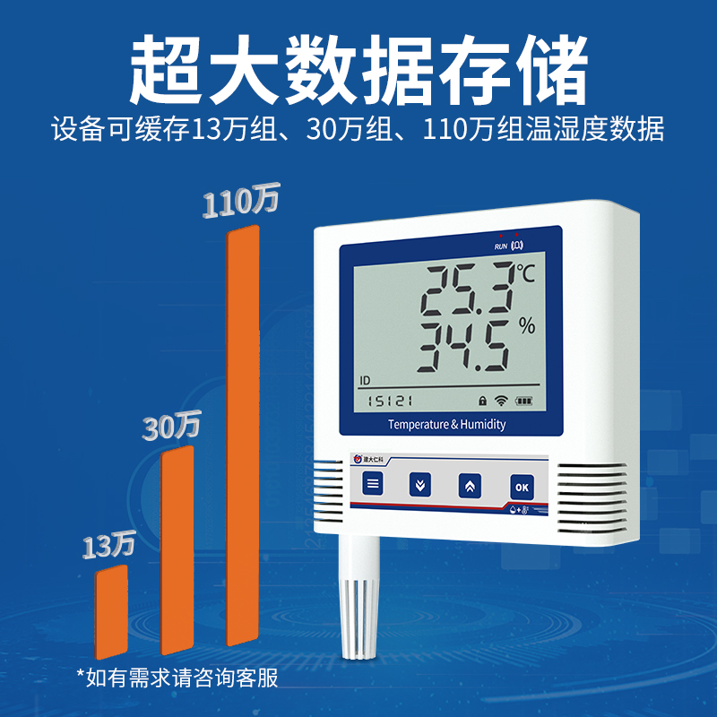 WiFi型ModBus-TCP温湿度记录仪