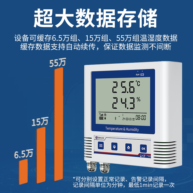 WIFI型低功耗多探头温湿度变送记录仪