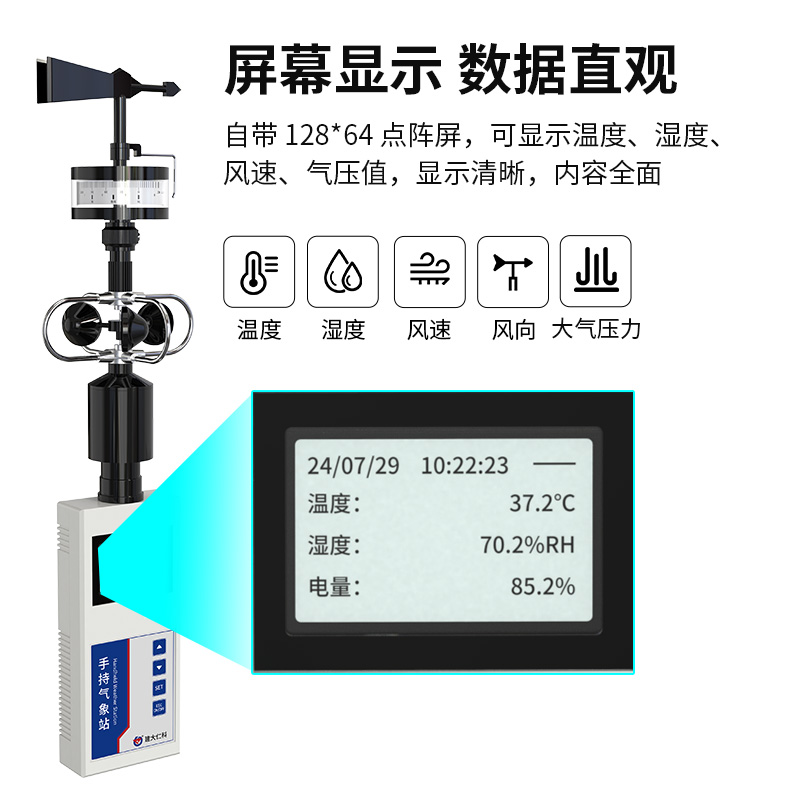 机械式手持气象站