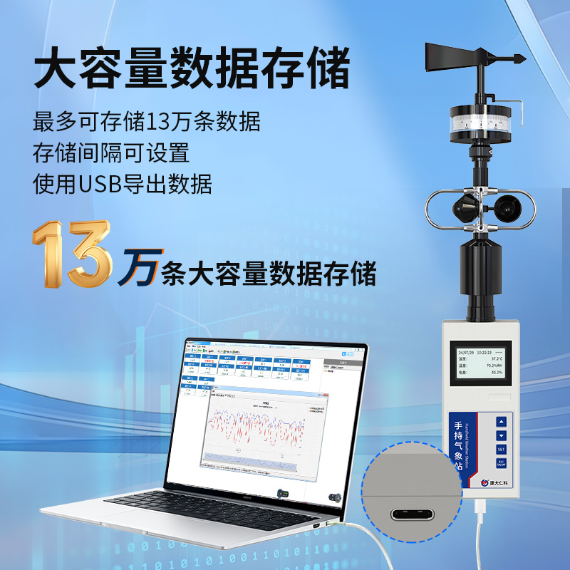 机械式手持气象站