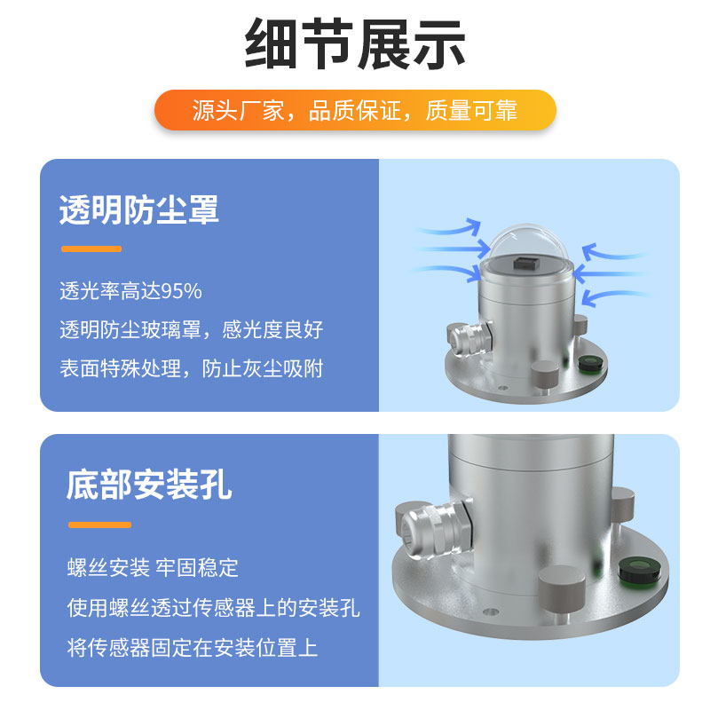 光电式太阳总辐射传感器